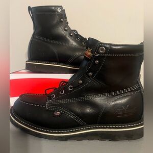 Thorogood Black Leather Work Boots